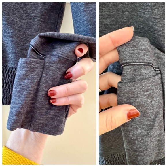 Lululemon Athletica Lead The Pack Hoodie, Heathered Stony Grape / Black sz. 2 - Picture 11 of 17